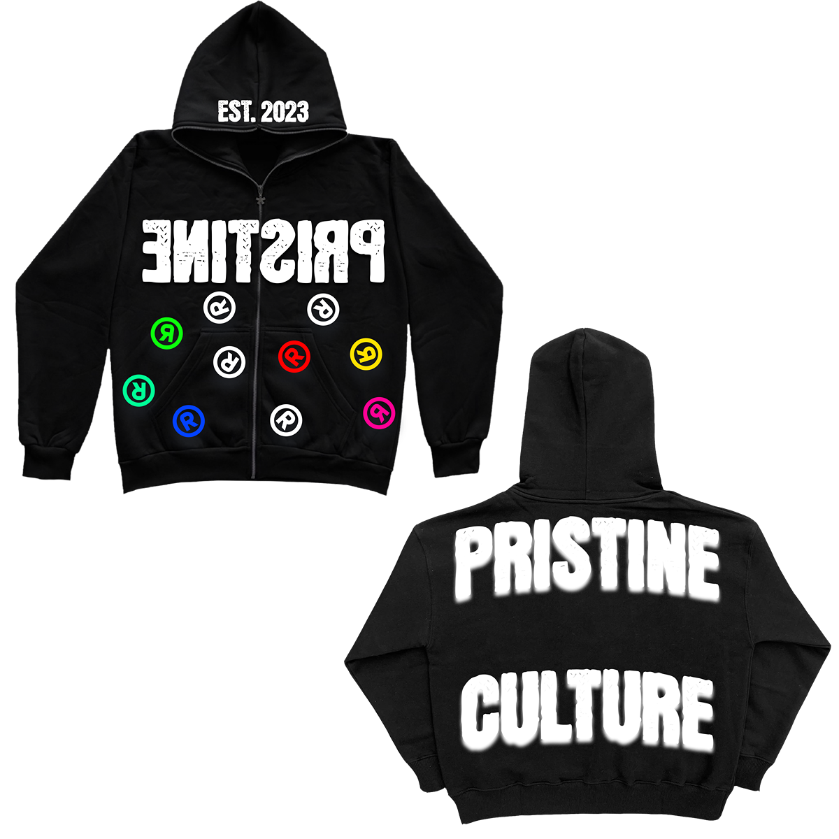 Pristine Culture Reverse Rainbow Full-Zip